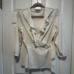 Beautiful Banana Republic Wrap Around Blouse - Size 10- Excellent condition!